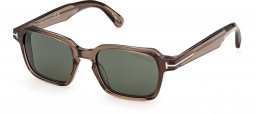 Gafas de Sol - Tom Ford - FT1359 EZRA-02 - 45N  SHINY BROWN // GREEN