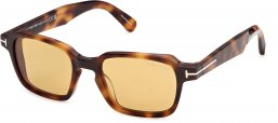 Gafas de Sol - Tom Ford - FT1359 EZRA-02 - 53E  HAVANA HONEY // LIGHT BROWN