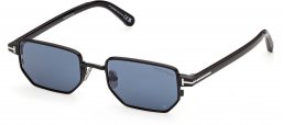 Gafas de Sol - Tom Ford - FT1360 LIAM-02 - 01V  SHINY BLACK // BLUE