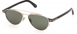Gafas de Sol - Tom Ford - FT1361 ANTHONY-02 - 28N  SHINY ROSE GOLD // GREEN
