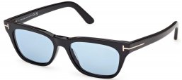 Gafas de Sol - Tom Ford - FT1362 PENN-02 - 01V  SHINY BLACK // LIGHT BLUE