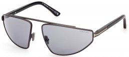 Gafas de Sol - Tom Ford - FT1399 PARKER-02 - 13A  MATTE DARK RUTHENIUM // GREY