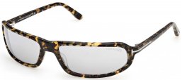 Gafas de Sol - Tom Ford - FT1400 ADDISON-02 - 55C  HAVANA YELLOW // LIGHT GREY MIRROR