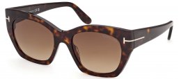 Gafas de Sol - Tom Ford - FT1422 JONI-02 - 52F  DARK HAVANA // BROEN GRADIENT