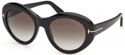 Gafas de Sol - Tom Ford - FT1423 ELODIE-02 - 01B  SHINY BLACK // GREY GRADIENT