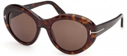 Gafas de Sol - Tom Ford - FT1423 ELODIE-02 - 52E  DARK HAVANA // BROWN