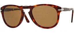 Sunglasses - Persol - PO0714 FOLDING - 24/57 HAVANA // CRYSTAL BROWN POLARIZED