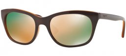 Sunglasses - Vogue - VO2743S - 2279R5 TOP BROWN TRANSPARENT ORANGE // GREY MIRROR ROSE GOLD