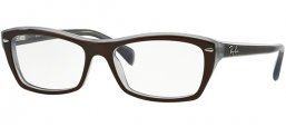 Monturas - Ray-Ban® - RX5255 - 5076 TOP BROWN ON OPAL AZURE