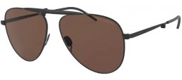Sunglasses - Giorgio Armani - AR6113T - 300173 MATTE BLACK // BROWN