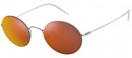 Sunglasses - Giorgio Armani - AR6115T - 30036Q MATTE GUNMETAL // DARK GREY MIRROR RED YELLOW