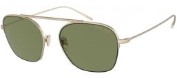 Sunglasses - Giorgio Armani - AR6124 - 30022A MATTE PALE GOLD // GREEN
