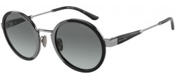 Sunglasses - Giorgio Armani - AR6133 - 301011 GUNMETAL BLACK // GREY GRADIENT