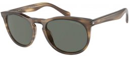 Sunglasses - Giorgio Armani - AR8149 - 590058 STRIPED BROWN // GREEN POLARIZED