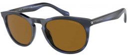 Sunglasses - Giorgio Armani - AR8149 - 590133 STRIPED BLUE // BROWN