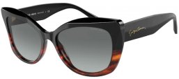 Sunglasses - Giorgio Armani - AR8161 - 592811 BLACK STRIPED BROWN // GREY GRADIENT