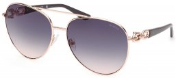 Gafas de Sol - Guess - GU00158 - 28W  SHINY ROSE GOLD // BLUE GRADIENT