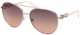 Gafas de Sol - Guess - GU00158 - 32B  SHINY PALE GOLD // BROWN GRADIENT