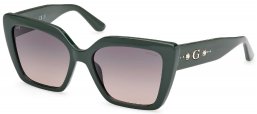 Gafas de Sol - Guess - GU00162 - 96B  SHINY DARK GREEN // GREY GRADIENT
