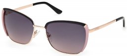 Gafas de Sol - Guess - GU00218 - 05B  SHINY ROSE GOLD BLACK // SMOKED GRADIENT