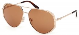 Gafas de Sol - Guess - GU00219 - 32E  MATTE PALE GOLD // BROWN