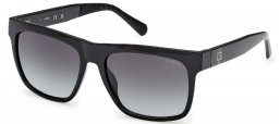 Gafas de Sol - Guess - GU00222 - 01B  SHINY BLACK // SMOKED GRADIENT
