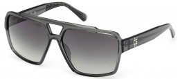 Gafas de Sol - Guess - GU00223 - 20B  SHINY TRANSPARENT GREY // SMOKED GRADIENT