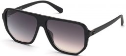 Sunglasses - Guess - GU00003 - 01Q  SHINY BLACK // GREEN MIRROR GRADIENT