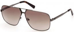 Lunettes de soleil - Guess - GU00070 - 08F  SHINY ANTHRACITE // BROWN GRADIENT