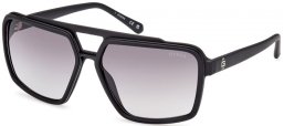 Gafas de Sol - Guess - GU00076 - 02B  MATTE BLACK // GREY GRADIENT