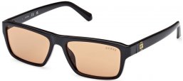 Gafas de Sol - Guess - GU00085 - 01E  SHINY BLACK // LIGHT BROWN