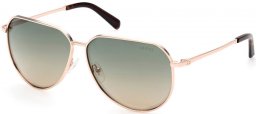 Gafas de Sol - Guess - GU00089 - 28Q  GOLD // GREEN GRADIENT MIRROR