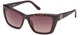 Lunettes de soleil - Guess - GU00098 - 52F  DARK HAVANA // BROWN GRADIENT