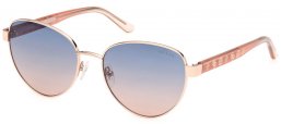 Sunglasses - Guess - GU00101 - 28W  SHINY ROSE GOLD // BLUE GRADIENT