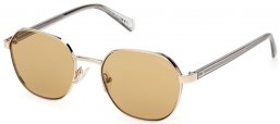 Lunettes de soleil - Guess - GU00116 - 32E  SHINY PALE GOLD // LIGHT BROWN