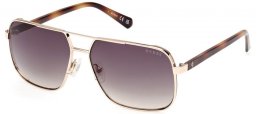 Lunettes de soleil - Guess - GU00119 - 32B  SHINY PALE GOLD // GREY GRADIENT