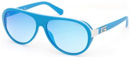 Gafas de Sol - Guess - GU00125 - 91X  MATTE BLUE // LIGHT BLUE MIRROR