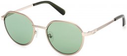 Lunettes de soleil - Guess - GU00207 - 33N  SATIN PALE GOLD // LIGHT GREEN