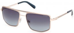 Sunglasses - Guess - GU00208 - 33W  SATIN PALE GOLD // BLUE GRADIENT