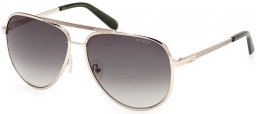 Lunettes de soleil - Guess - GU00209 - 32P  SHINY PALE GOLD // GREEN GRADIENT