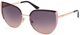 Gafas de Sol - Guess - GU00217 - 05B  SHINY ROSE GOLD BLACK // SMOKED GRADIENT