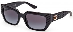Lunettes de soleil - Guess - GU00254 - 01B  SHINY BLACK // GREY GRADIENT