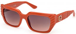 Lunettes de soleil - Guess - GU00254 - 44F  SHINY ORANGE // BROWN GRADIENT