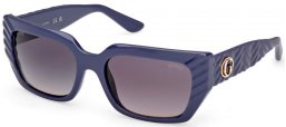 Lunettes de soleil - Guess - GU00254 - 90B  SHINY BLUE // GREY GRADIENT