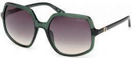 Gafas de Sol - Guess - GU00257 - 96P  SHINY DARK GREEN // GREEN GRADIENT