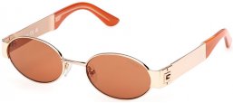 Lunettes de soleil - Guess - GU00262 - 32E  SHINY PALE GOLD // BROWN