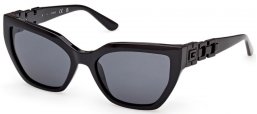 Gafas de Sol - Guess - GU00264 - 01D  SHINY BLACK // GREY POLARIZED