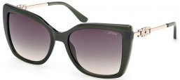 Gafas de Sol - Guess - GU00266 - 96P  SHINY DARK GREEN // GREEN GRADIENT