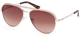Sunglasses - Guess - GU00271 - 32F  SHINY PALE GOLD // BROWN GRADIENT