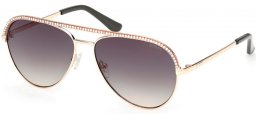 Sunglasses - Guess - GU00271 - 32P  SHINY PALE GOLD // GREEN GRADIENT